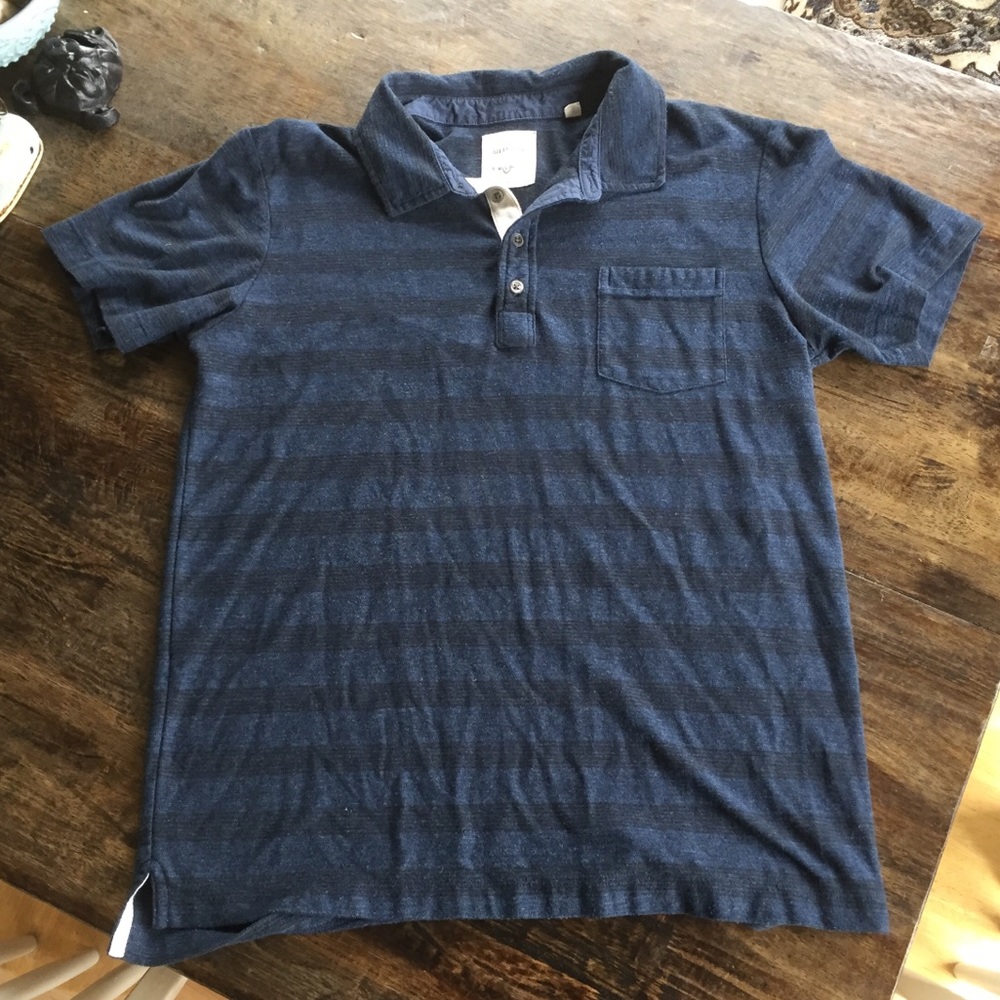 Billy Reid polo shirt, size L, cool details!